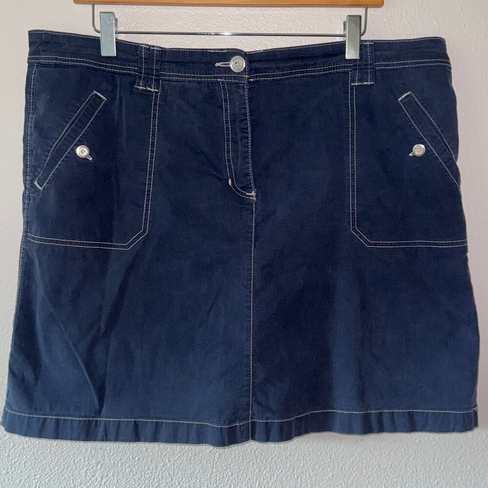 Karen Scott  Classic Navy‎ Blue Skort Size 16